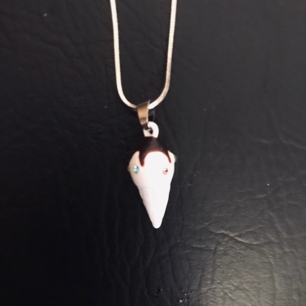 💗 Ice Cream Cone Charm Necklace 16” NEW